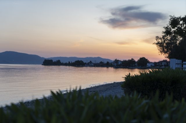 Sunset over the Pagasetic Gulf